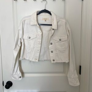 Pac sun white denim jacket